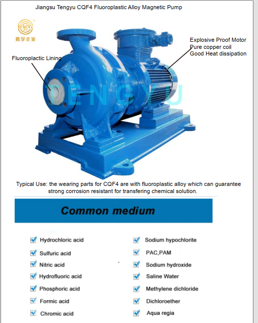  Lined Chemical Process Pump for Highly Corrosive Acid Chemical Pump Centrifugal Pump Industrial Pump 